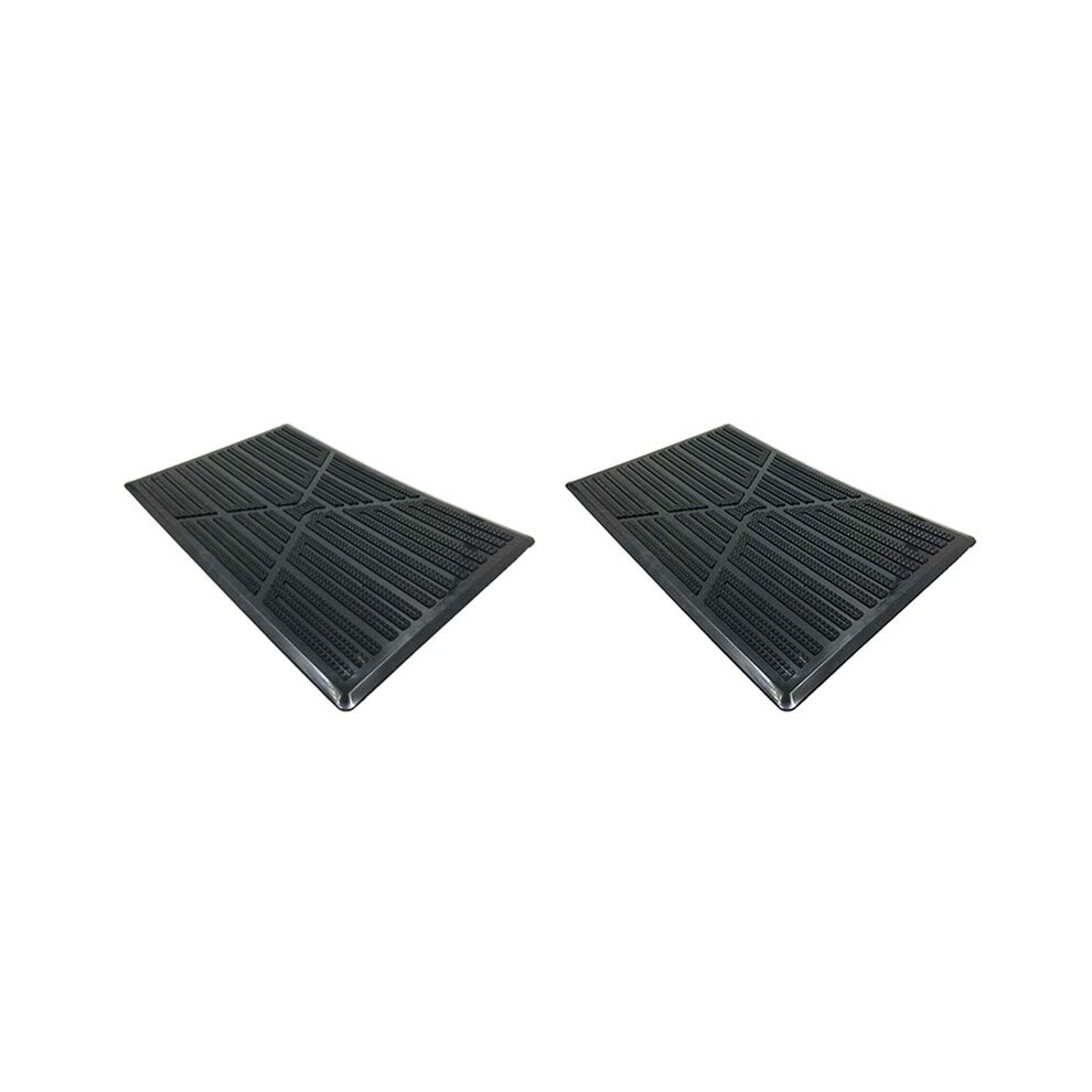 2X Universal Car Floor Mat Pad Heel Foot Carpet Pedal Patch Cover Anti-Skid Pedal Mat - 25X16cm 6032229913537