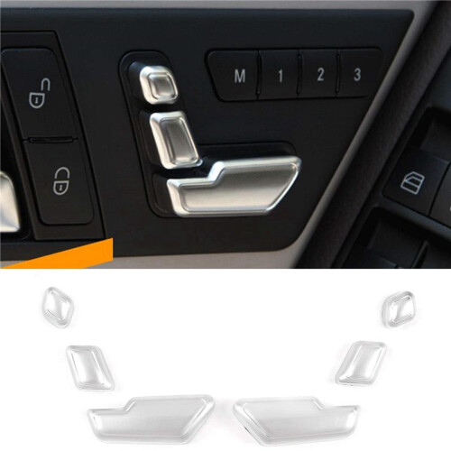 12x for   C E GL GLA CLS ML Class W212 W218 X166 Silver Chrome  Adjust Button  Cover Trim 1