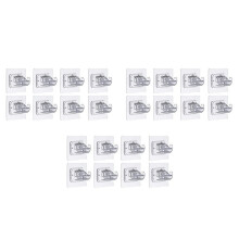 24X Curtain Rod Bracket No Drilling, Adhesive Curtain Rod Holder Hooks, No Drill Curtain Rod Brackets Hanger Clamp