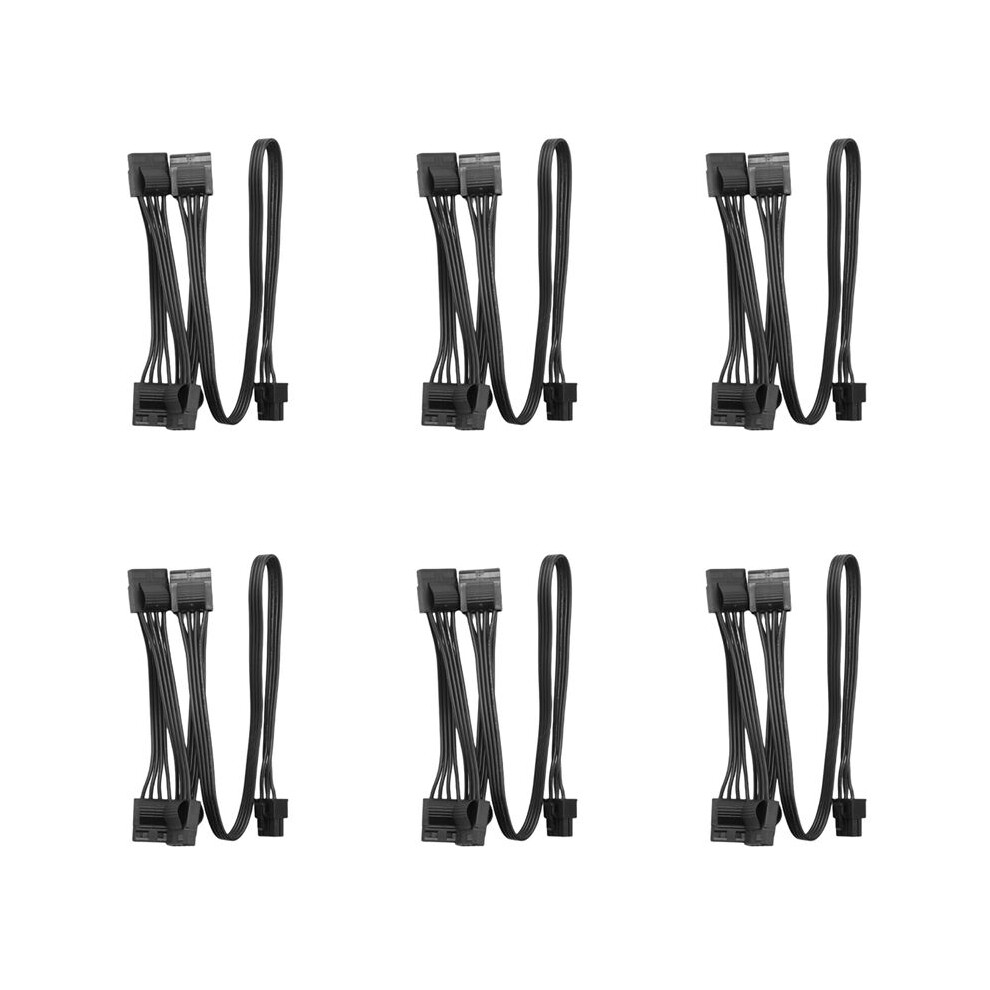 6X 6Pin To 4 Modular Power Supply Cable 6Pin To 4 Ide Cable For Rm1000x Rm850x Rm750x Rm650x Rm550x 6031637805496