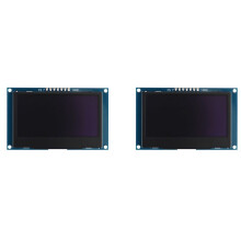 2st 2.42 Inch 12864 128X64 OLED Display Module IIC I2C SPI Seriële Lcd-Scherm voor C51 STM32 SSD1309 (Wit Lettertype)