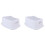 2X Plastic Non-Slip Chair Children's Stackable Step Stool Assistant Assistant Kitchen Bathroom Toilet Chair(Grey) 1