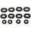 36Pcs Motorcycle Rubber Side Cover Grommets Replacement Gasket Fairings for CG125 7