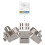 Module Jacks - 24 Piece CAT6A Shielded  Jack RJ45 Cat 6A Ethernet Module 10 Gbit with Metal Housing 4