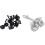 1 Pcs Front Door Hinge Check Stopper Strap & 50Pcs  Lined with Fasteners Rivet Snaps Panel Snaps 1