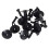 1 Pcs Front Door Hinge Check Stopper Strap & 50Pcs  Lined with Fasteners Rivet Snaps Panel Snaps 4