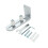 2X Floor Guide for Bottom Of Sliding Barn Doors Adjustable Wall Mount Stay Roller Guide  Bearings 2