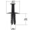 1 Pcs Front Door Hinge Check Stopper Strap & 50Pcs  Lined with Fasteners Rivet Snaps Panel Snaps 6