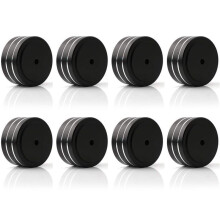 8 Piezas 40X20Mm Aluminio HiFi AMP Altavoz Aislamiento Soporte Placa Giratoria DAC Almodilla de Pies