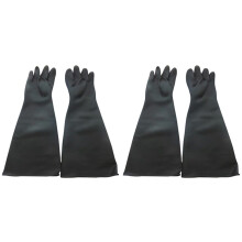 2X Sand Blasting Gloves for Sandblast Cabinet Gloves 60x20cm