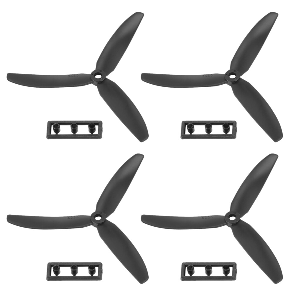 2 Pair 5030 3-Blades Direct Drive Propeller Prop Cw/Ccw For Rc Airplane Aircraft (Black) Black 6031748331181