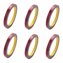 6Stck  Starke Dauerhafte Doppelseitige Super Klebrige Schaum-Bandrolle für Fahrzeug-Auto, Rotes 10mm x