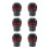 3 Pair Motorcycle Skull Number Plate Frame Screws Fitting Screw Black 1