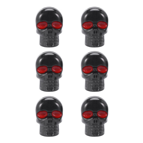 3 Pair Motorcycle Skull Number Plate Frame Screws Fitting Screw Black