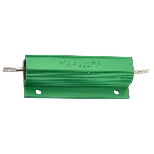 2X Aluminum Shell 100W Watt 100 Ohm Wirewound Power Resistor 2