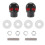 4 Pair Motorcycle Skull Number Plate Frame Screws Fitting Screw Black 2
