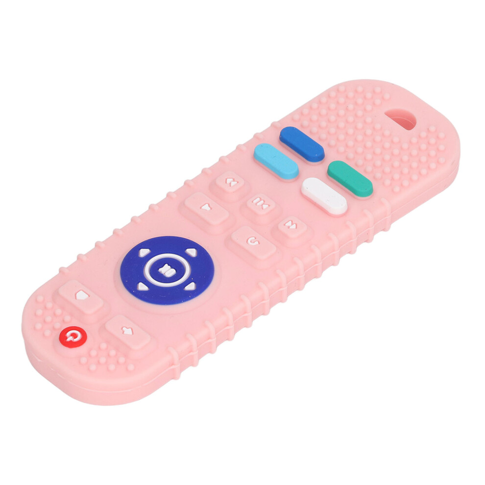 Simulation Remote Control Silicone Teethers Compact Toy 3.5X1.5 Pink