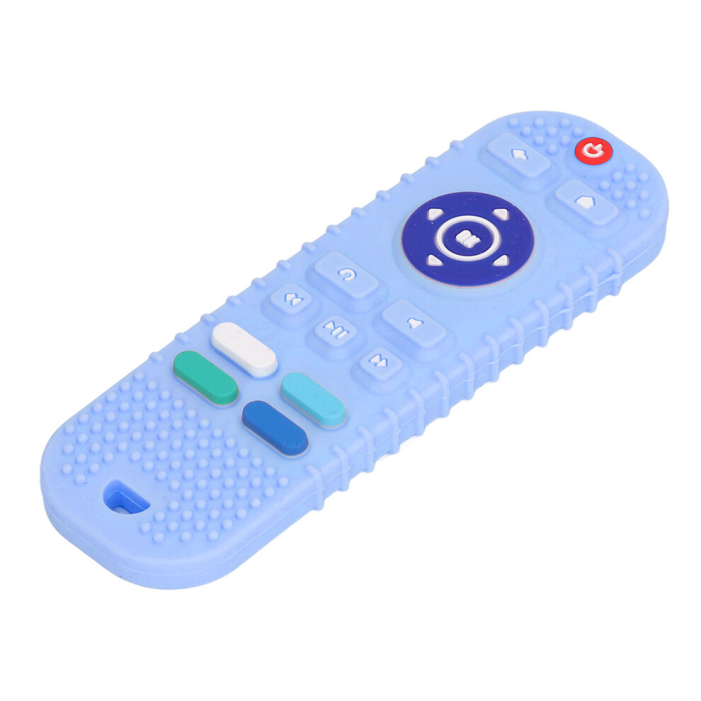 Silicone Remote Shape Teething Toy For Toddlers Boys Girls Blue