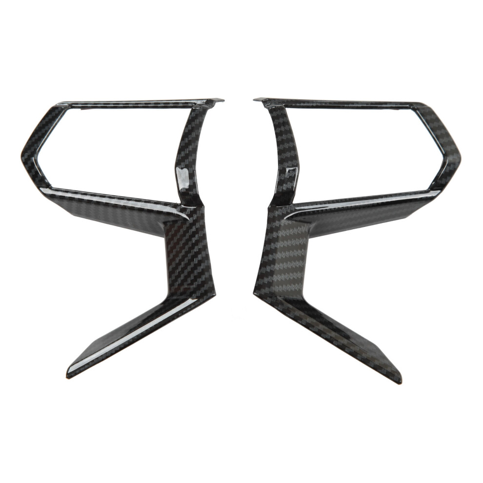 2Pcs Carbon Fiber Style Steering Wheel Cover Trim For Mitsubishi Outlander 2023 4941370356488