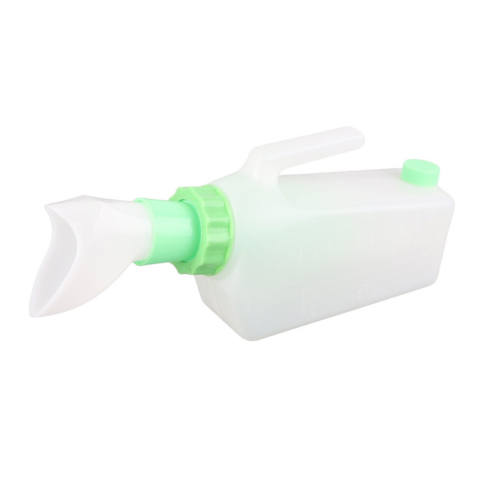 Compact 1000ml Urine Bottle with Grip Handle & Lid for Secure Use