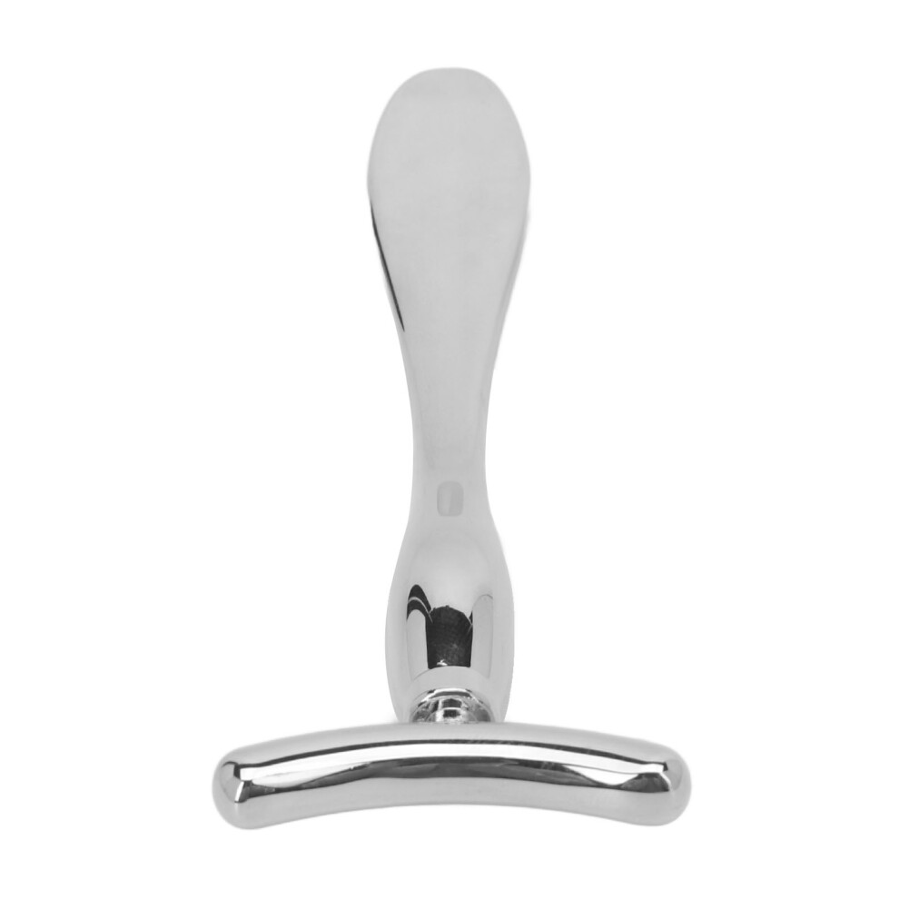 Cream/Silver Portable Zinc Alloy Eye Spatula & Massager For Wrinkles