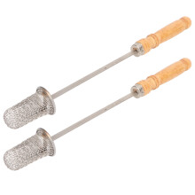 Traditional 2pcs Cupping Torch: Wooden Handle & Stainless Steel for Safety
