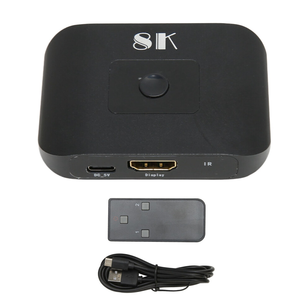 Ultra Hd Multimedia Interface Switcher For Seamless Entertainment, High-Definition Resolution Bi-Directional Hdmi Switcher Supports Ultra Hd 8K At 9340258778445