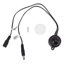 Mini détecteur de mouvement pour éclairage LED DC6V à 24V, capteur de corps infrarouge PIR avec temporisation réglable, haute sensibilité, angle