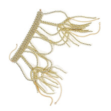 Elegant Body Chain Jewelry with Delicate Bead Pendant for-Gold