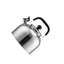 (Silver, 4L) Whistling Kettle Loud Whistle Portable Water Kettle Camping Outdoor