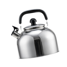 (Silver, 4L) Large Capacity Whistling Kettle With Loud Whistle Water Kettle Camping