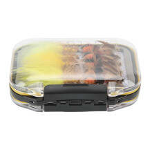 Fly Fishing Flies Kit, Essential Patterns for Trout Bass Salmon, Vibrant Colors, 30Pcs Including Dry Flies, Wet Flies, Nymphs, Streamers, Equipped wit