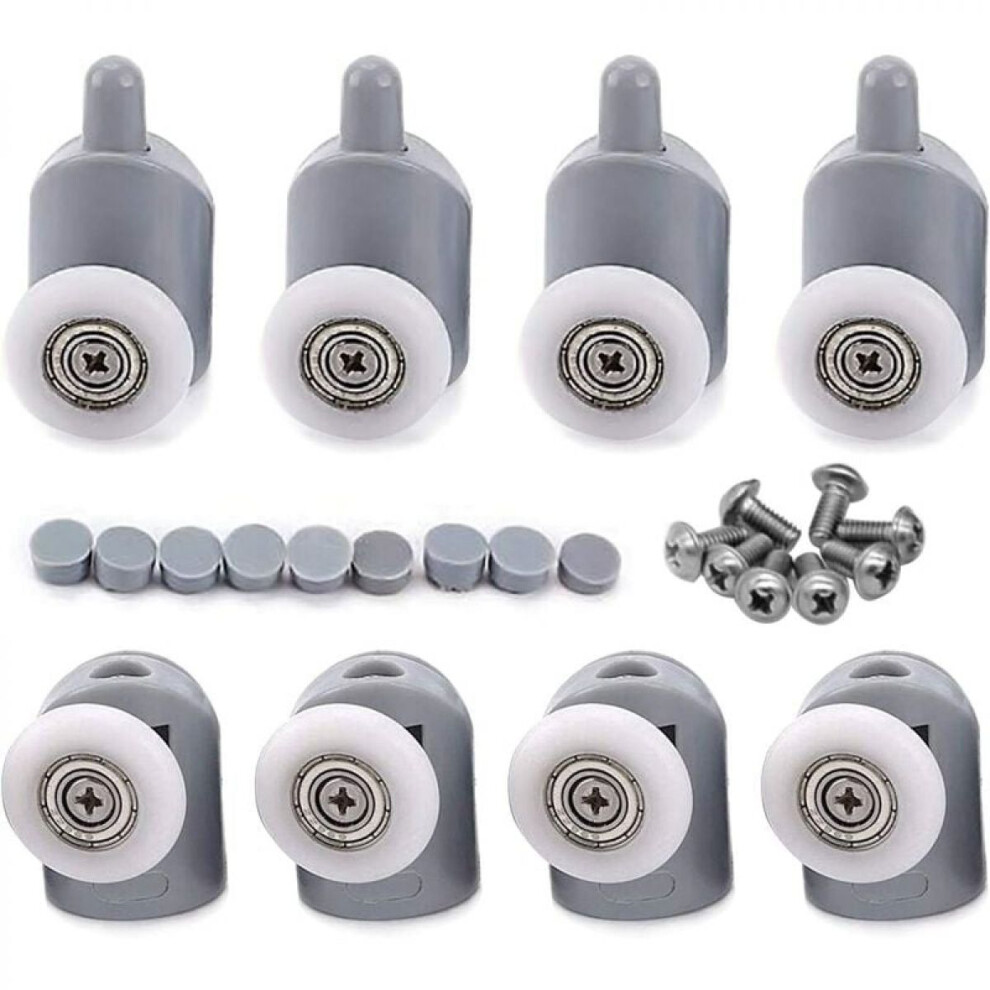 Shower Door Rollers Replacement Kit, Single Shower Door Rollers Smooth Quiet Sliding Pulleys Wheels For Bathroom Glass Sliding Door Runners, 9169997295477