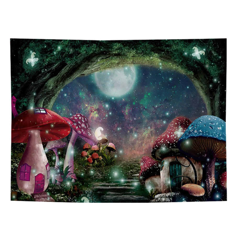 Woodland Backdrop For Photography Backgrounds, Vibrant Colors On Durable Polyester Fabric For Birthday Party Decor, Floral Wildflower Inspired Design 9482726512080