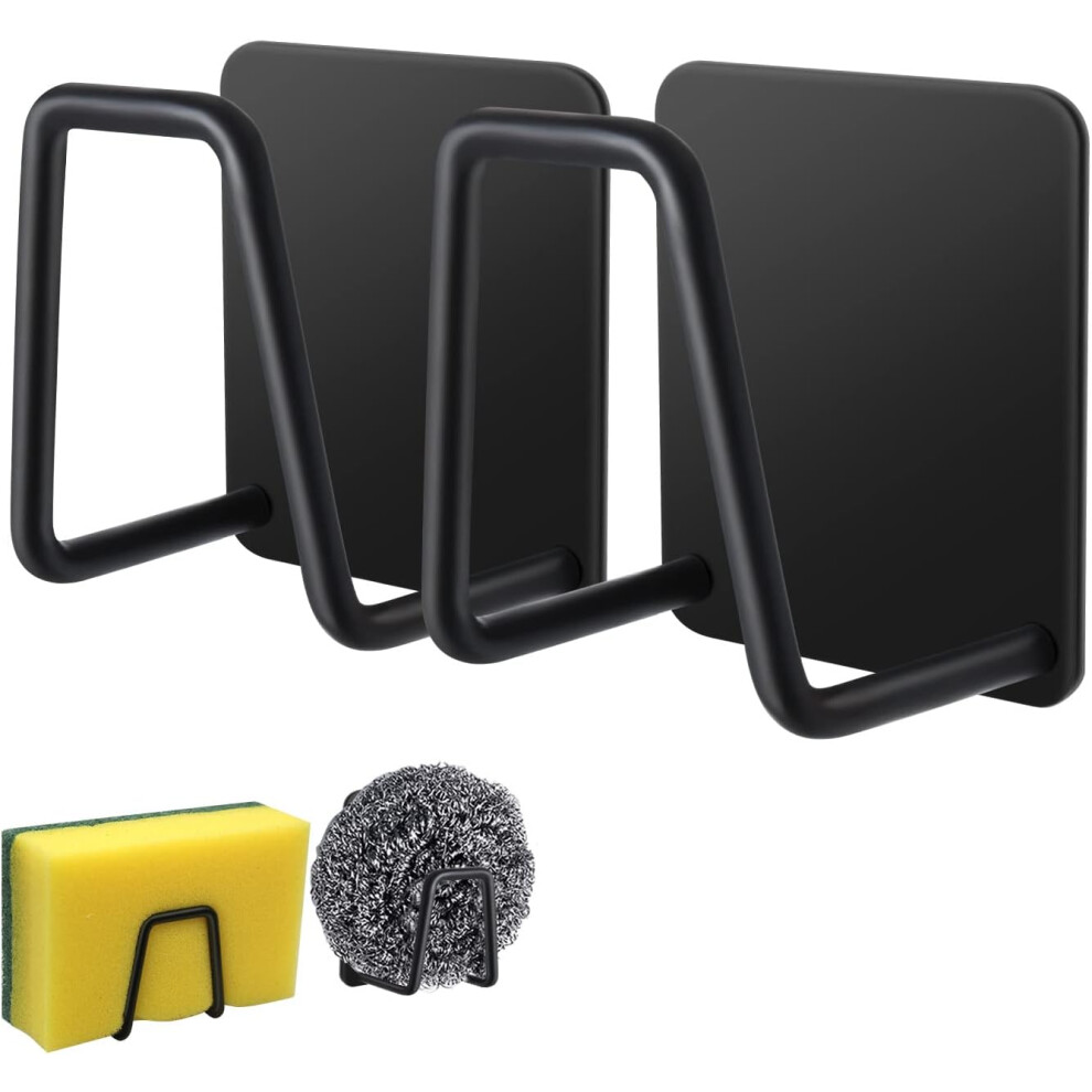 Elegant Sink Accessory, Save Storage Space With Rustproof Sponge Holder For Smooth Non-Porous Surfaces, Strong Adhesive Tape For Easy Installation 9358999521084