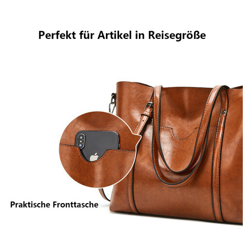 Τσάντα ώμου για γυναίκες, τσάντα χειρός Satchel με λαβή στο πάνω μέρος, ευρύχωρο 1