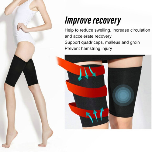 Thigh Compression Sleeves XXL 53-57cm|Hamstring support & recovery 2