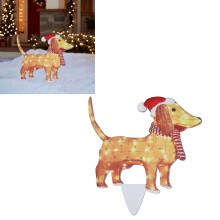 Einzigartige hundethemed LED-Außenweihnachtsdekoration - Hochwertige Materialien