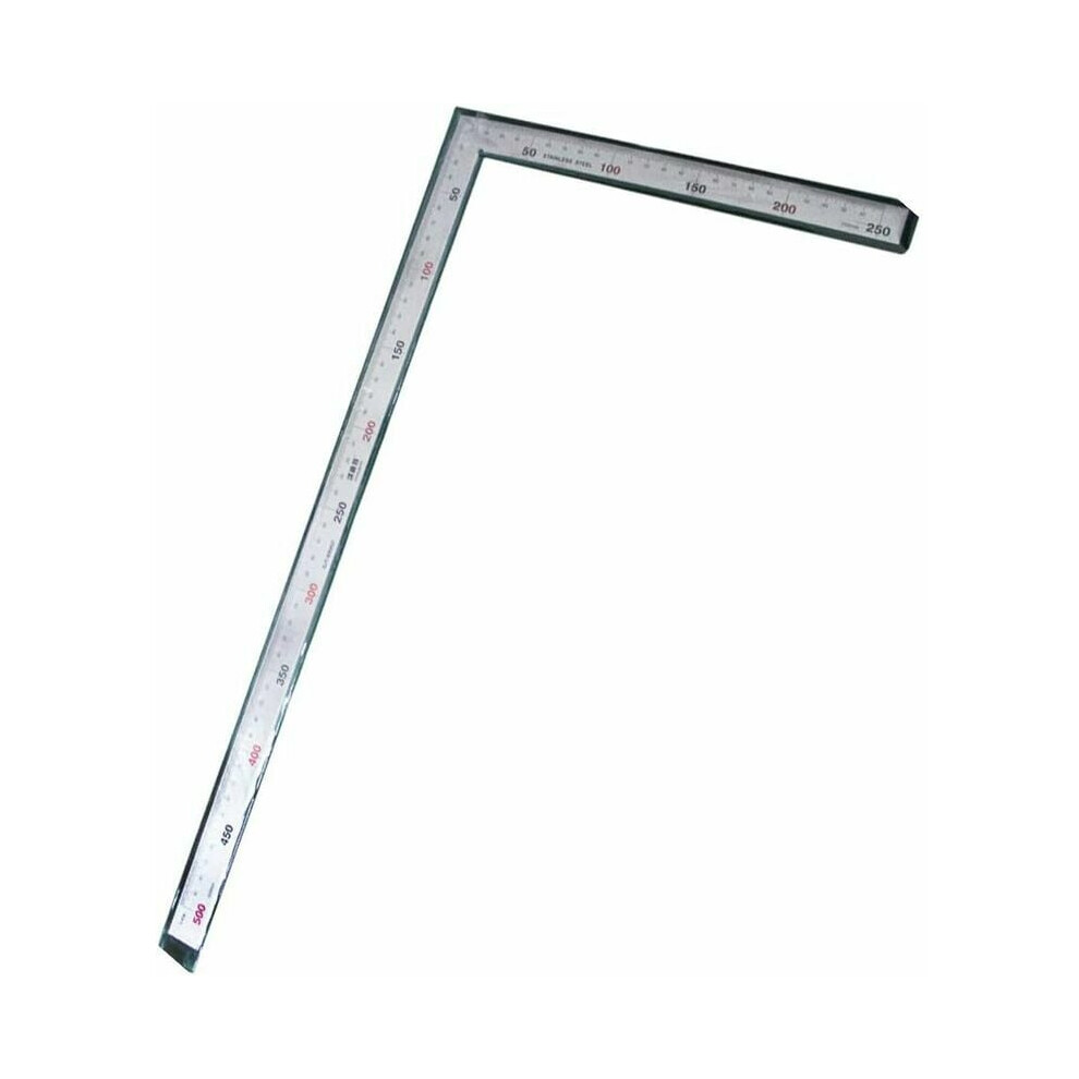 L-Shaped Metal Ruler, Double-Scale Measurement Tool With High Hardness Stainless Steel, Ensuring Durability And Longevity For Your Carpentry 9169997296757