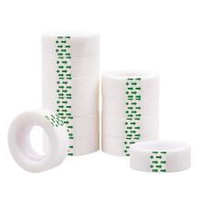 Office Tapes, Clear Tape Refills, Suitable For Multiple Purposes, Easy Dispensing, Transparent Design For Neat Appearance (12 Rolls)