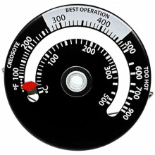 Stove Thermometer, Magnetic Stove Thermometer For Wood Stove Chimney Flue Pipe Log Burners, High Sensitivity And Fast Response To Protect Your Stove