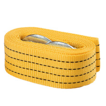 High Strength Steel Hook Tow Strap, Compact Size For On-The-Go Accessibility, Weather Resistant Polyester Towing Rope, Ideal For Mud Recovery And