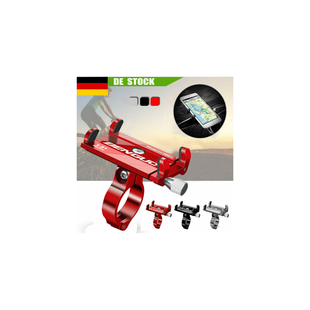 Universal Bike Phone Mount Holder, Stronger Construction Aluminum Alloy Material For 3.5 - 6.2 Inches Devices With Camera Friendly Design And Wide 9340959680283