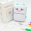 Cute Mini Printer Portable, Clear Printing Wireless Sticker Printer, Inkless Thermal Printing Paper Compatible with iOS + Android, Multifunctional 5