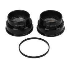 Bike Headset, Aluminum Alloy Double Bearings Headset for 44mm Straight Steerer Fork Smooth Unimpeded Effort Saving Cycling Accessory for Harsh Riding