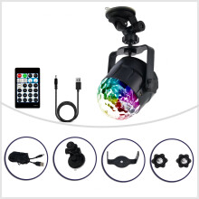 Fnyoxu Sound Activated Party Lights with Remote, 15 Modes LED Light Ball, Compatible with Karaoke DJ Show, Home Room, Dance Car, Bar, Birthday, Club,