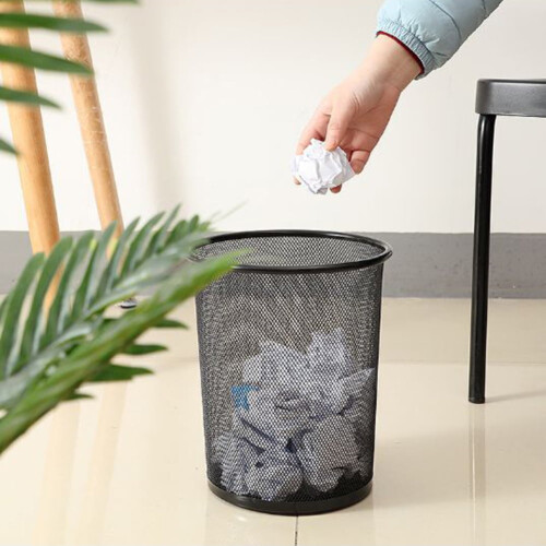 UDIYO Mesh Papperskorg Kök Sovrum Kontor Skräphållare Kan 1