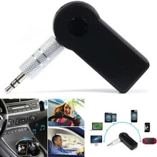 Bluetooth Receiver 3.5mm 2.4GHz Handsfree Car Adapter Black