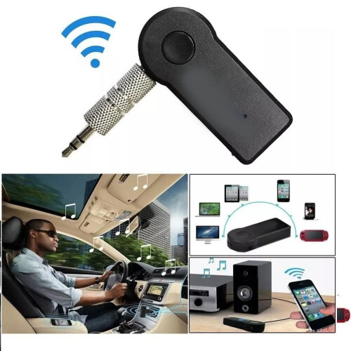 Bluetooth Receiver 3.5mm 2.4GHz Handsfree Car Adapter Black 2