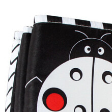 Schwarz-Weiß Hochkontrastriges Weiches Babybuch, 81x15cm, ABS-Material